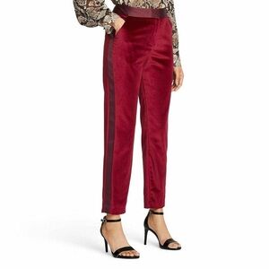 Altuzarra for Target Red Velvet Straight Leg Ankle Pants